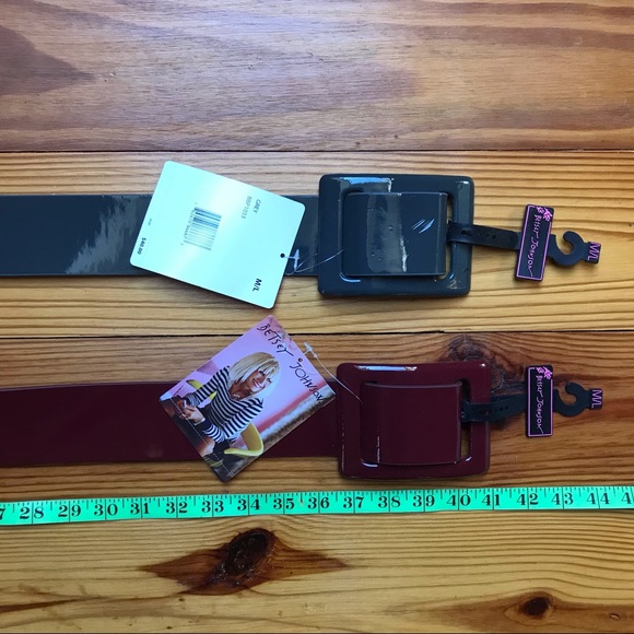 Betsey Johnson Red and Gray Belt Bundle, NWT, M/L - Picture 8 of 10
